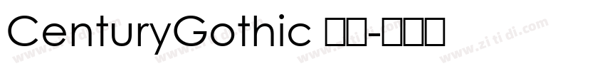CenturyGothic 普通字体转换